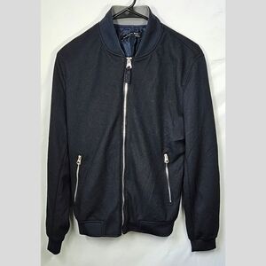 Small ZARA MAN Navy Men's Bomber Jacket